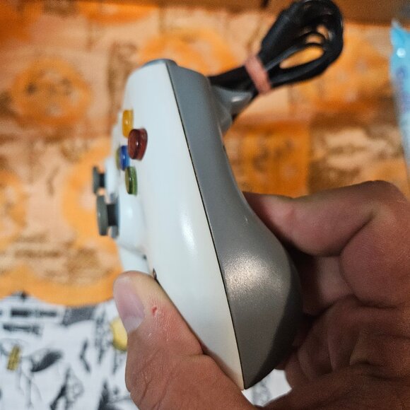 Xbox 360 Mad Catz GameStop Controller Wired w/ Breakway USB White Gray - Picture 4 of 10